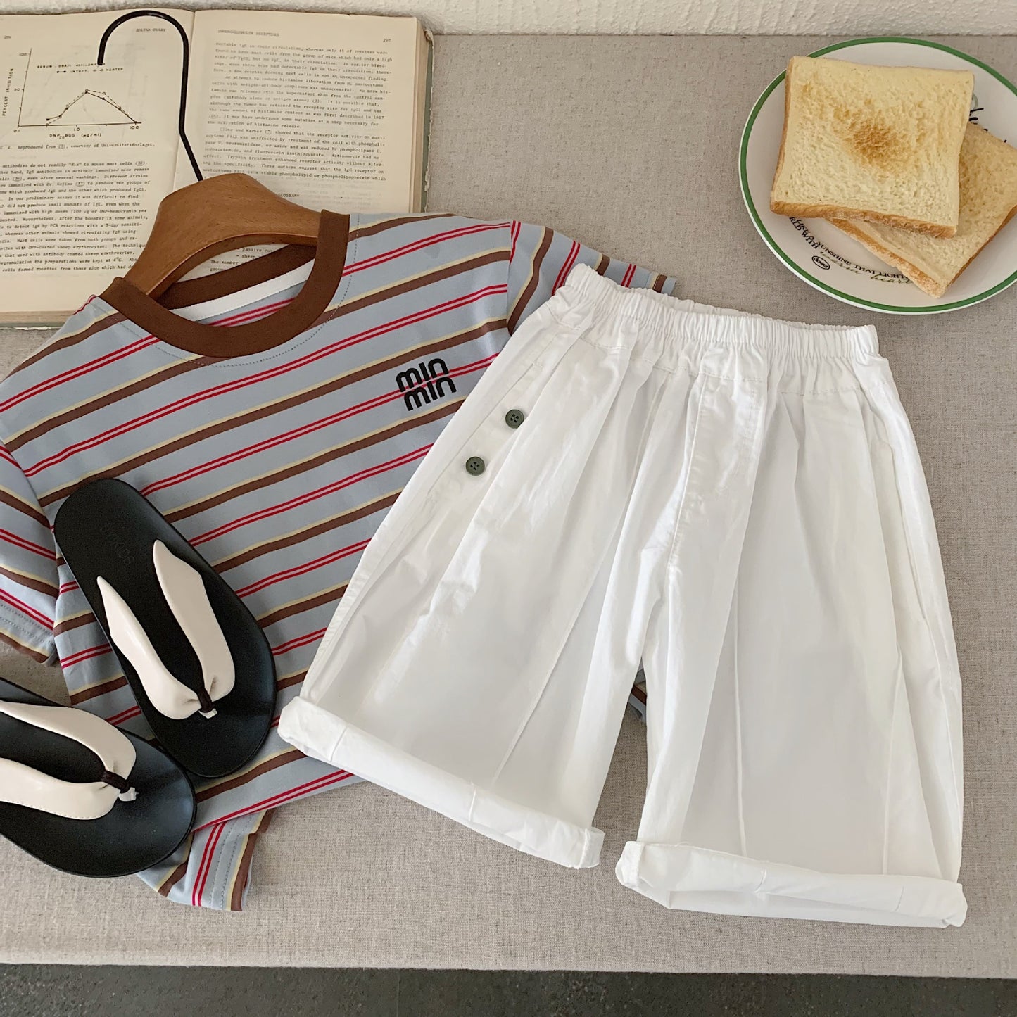 Children's Bermuda Shorts Summer Boys Solid Color Children's Pants