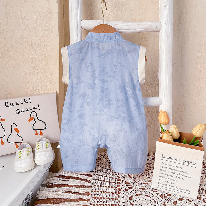 One Month Hundred Days Year Old Celebration Dress Chinese Going Jumpsuit, Climbing Suit