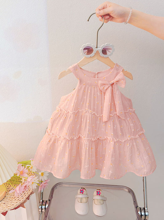 Children's Clothing Summer Shirt Cotton Silk Princess Children's Dress