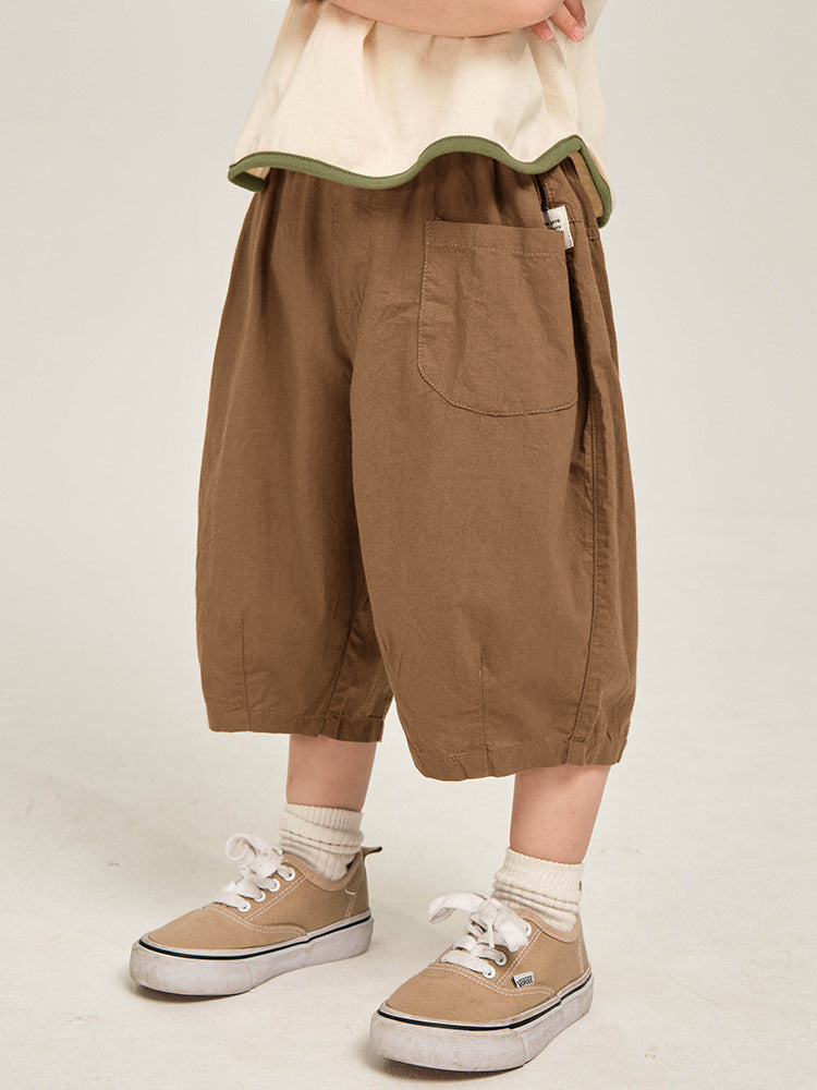 Children's Clothing Boy's Cropped Trousers Summer Korean Children's Pants