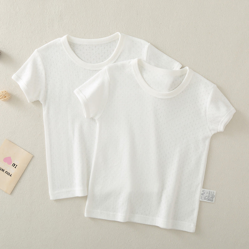 Children's Cotton Boys Summer Thin Vest Mesh Children's T-shirt