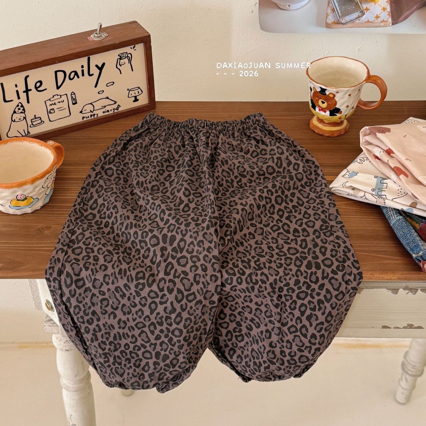 Children's Pure Cotton Summer Thin Air Conditioning Breathable Children's Pants