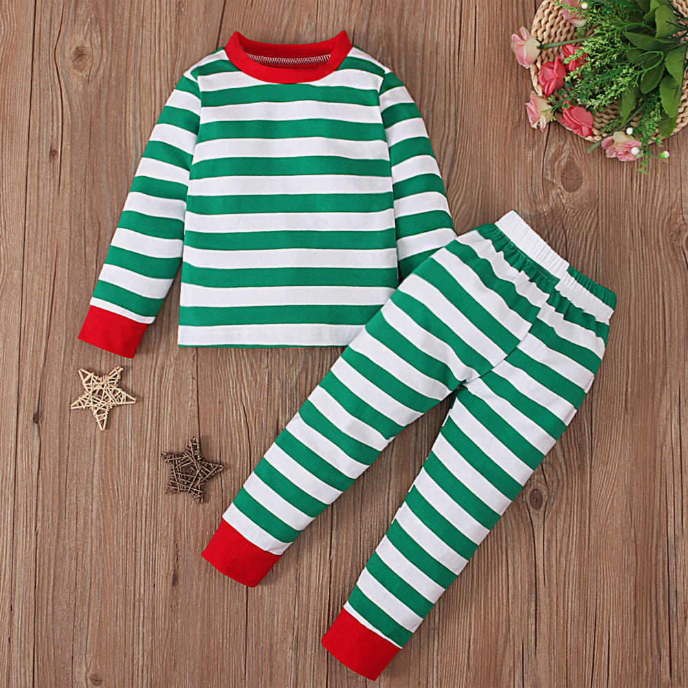 Children's Boys Can Striped Christmas Clothing Children's Suit