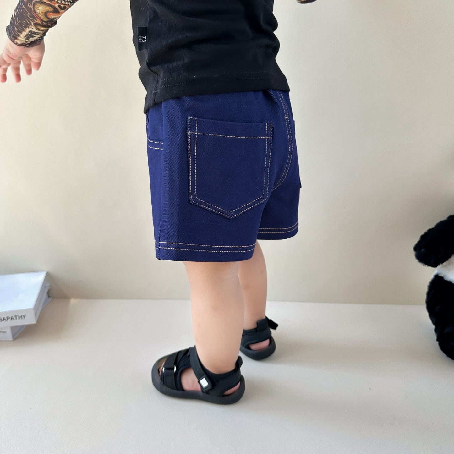 Denim Shorts Summer Clothes Born Knitted Little Children's Pants