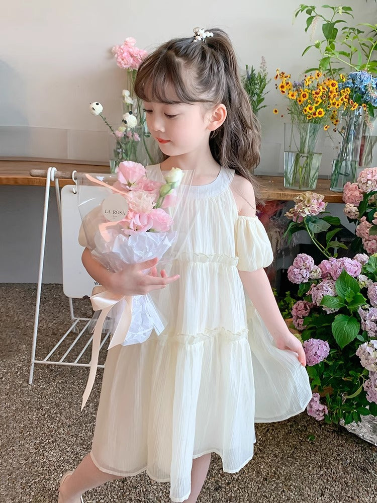 Classy Summer Skirt Princess Little Chiffon Children's Dress