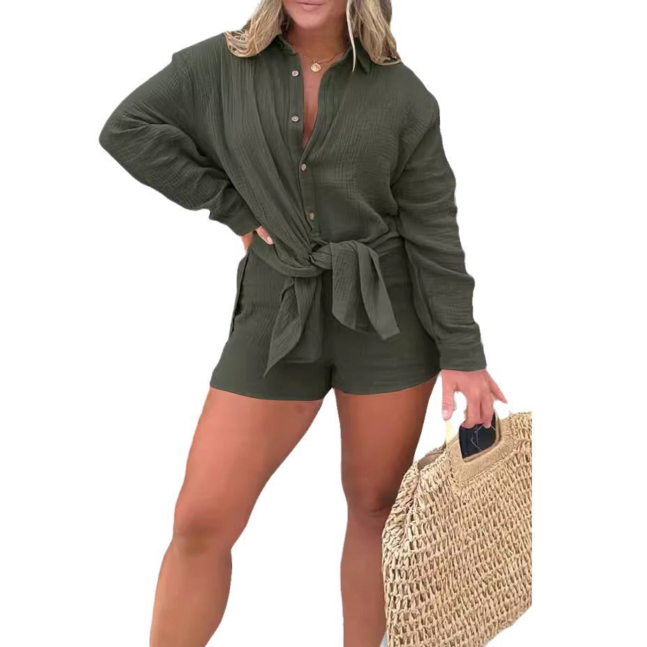 Classic Classy Popular Durable Autumn Crepe Fashion Casual Suit