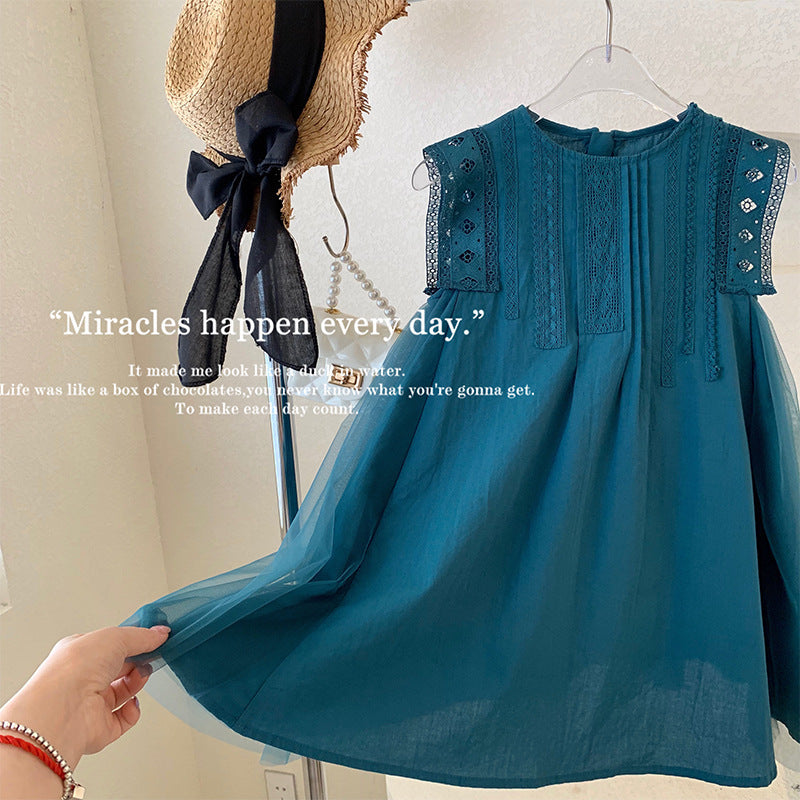 Children's Korean Style Clothing Temperament Long Little Children's Dress