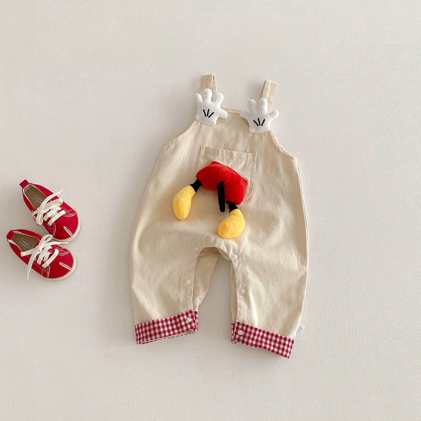 Cute Suspender Spring Three-dimensional Doll Cartoon Jumpsuit Children's Pants