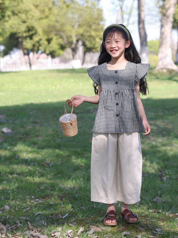 Children's Casual Summer Wide Leg Anti Mosquito Children's Pants