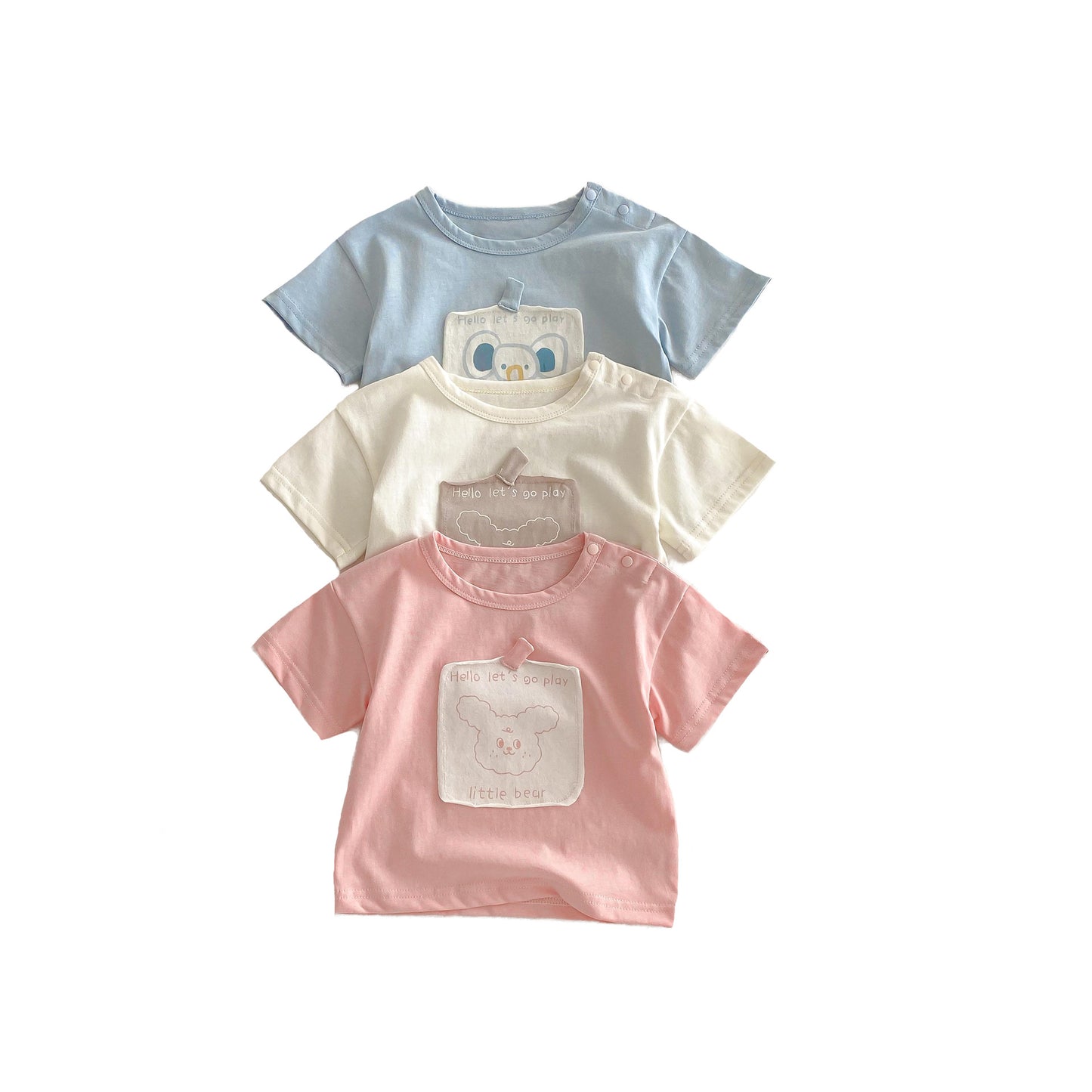 Children's Western Style Patch Bottoming Shirt Thin Children's T-shirt