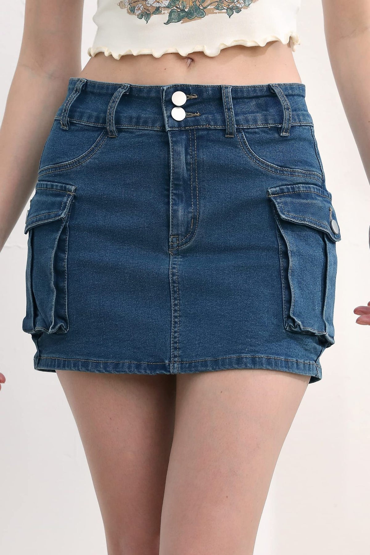 Women's Autumn Style Street Solid Color Low Waist Slim Skirt