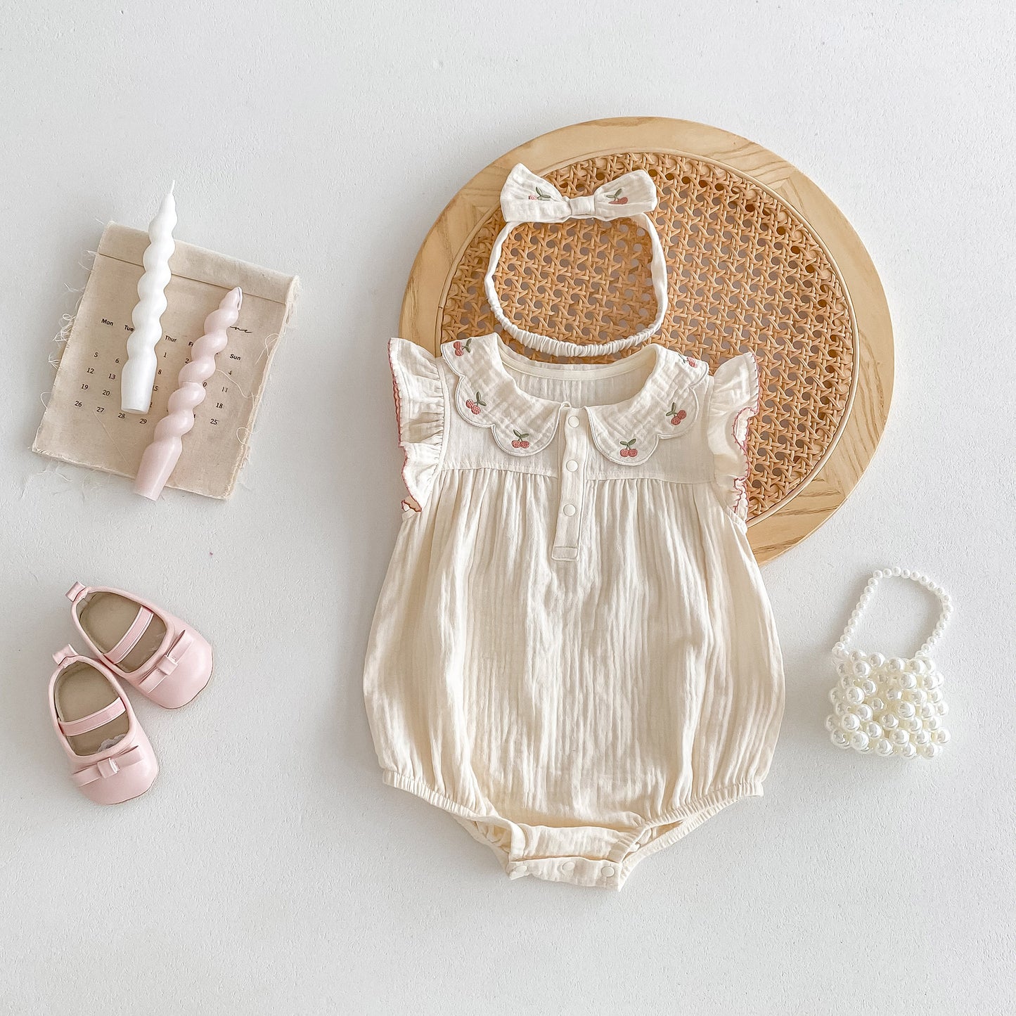 Princess Style Born Jumpsuit Super Cute First Month Old Days Jumpsuit, Climbing Suit