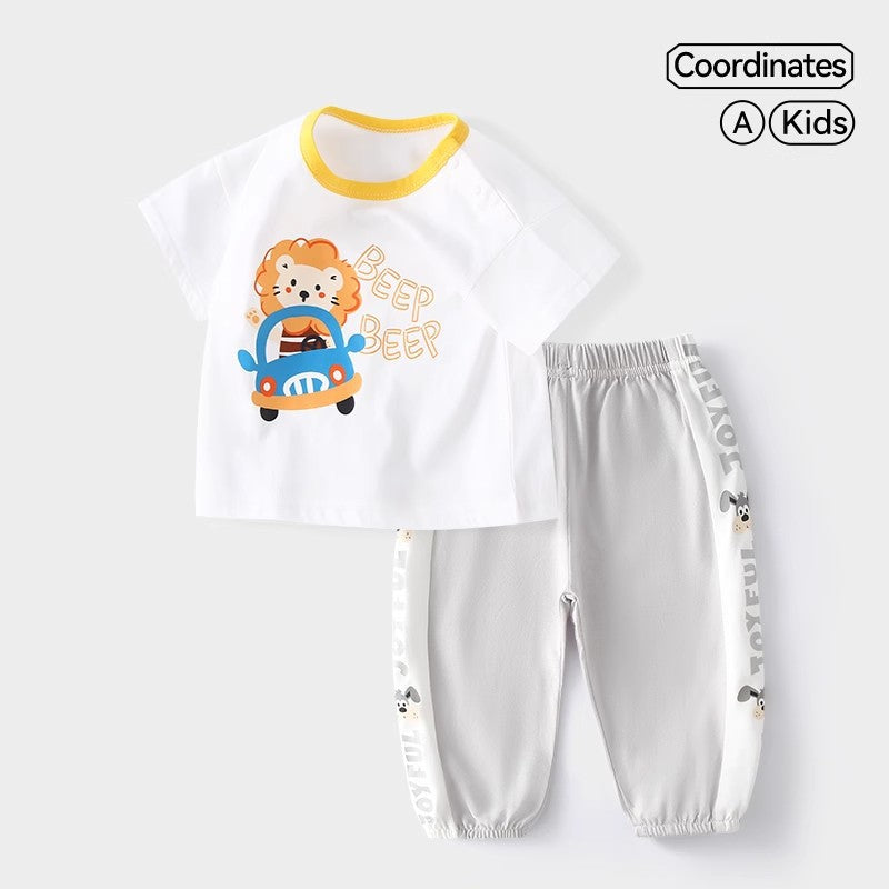 Children's Trousers Summer Thin Clothes Half Clothing Children's Suit