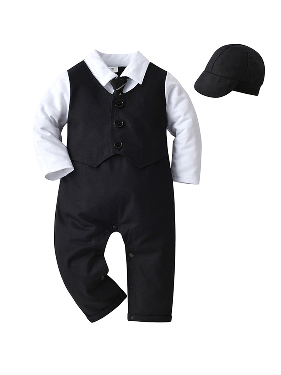 Children's British Bodysuit Rompers Jumpsuit One-piece Clothes Jumpsuit, Climbing Suit