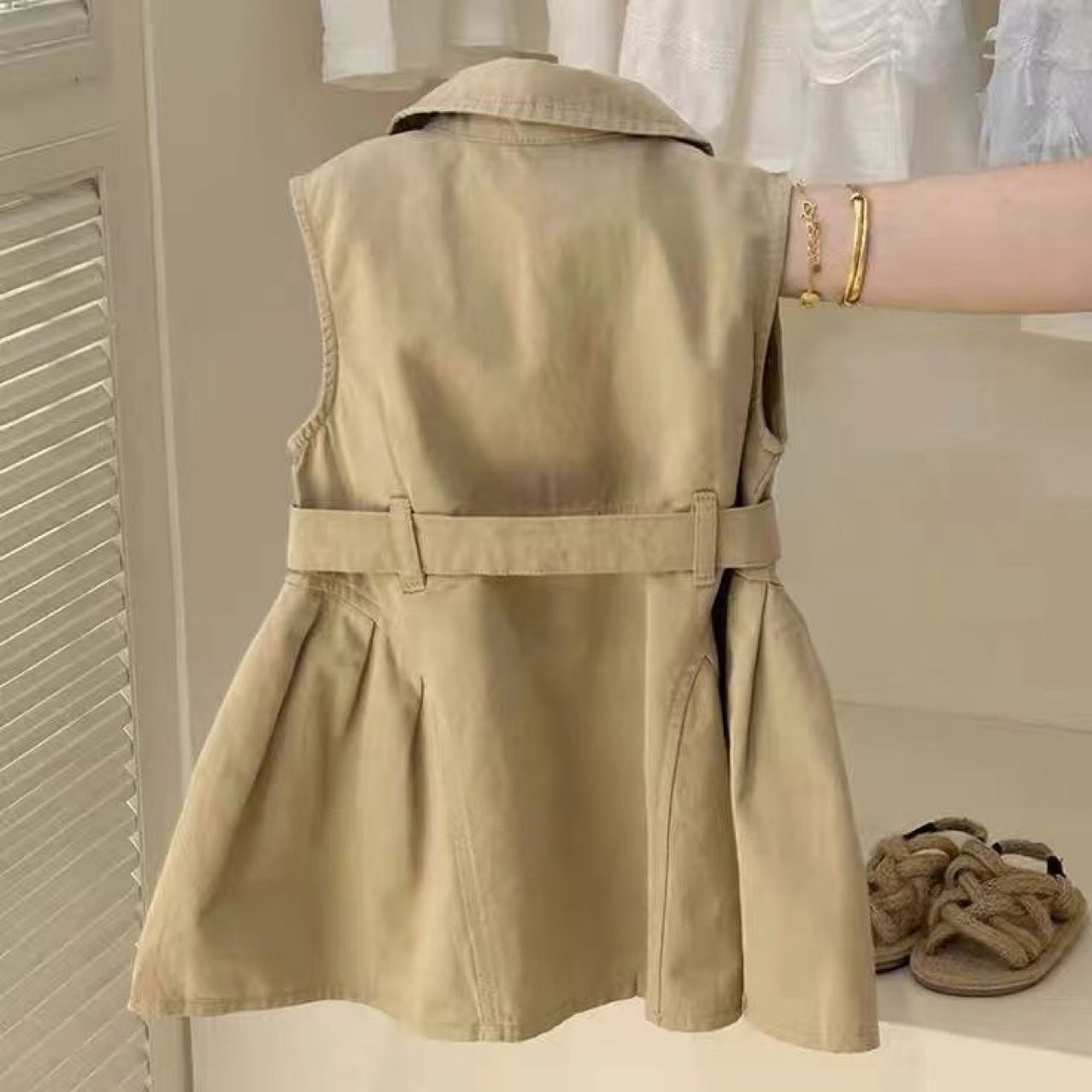 Children's Style Clothing Summer Sleeveless One-piece Fashion Design Sense Suit Skirt Children's Dress