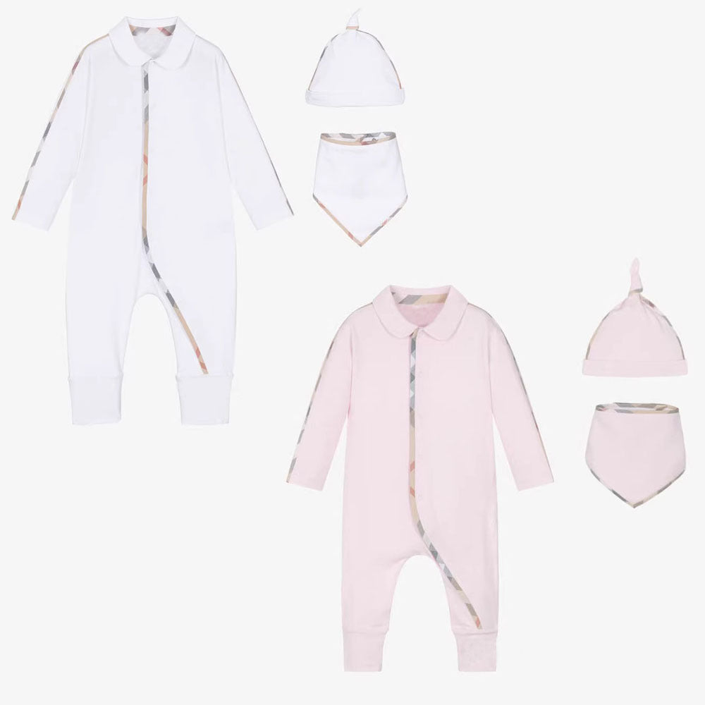 Jumpsuit Pure Cotton Simple Long Sleeve Romper Male Female Jumpsuit, Climbing Suit