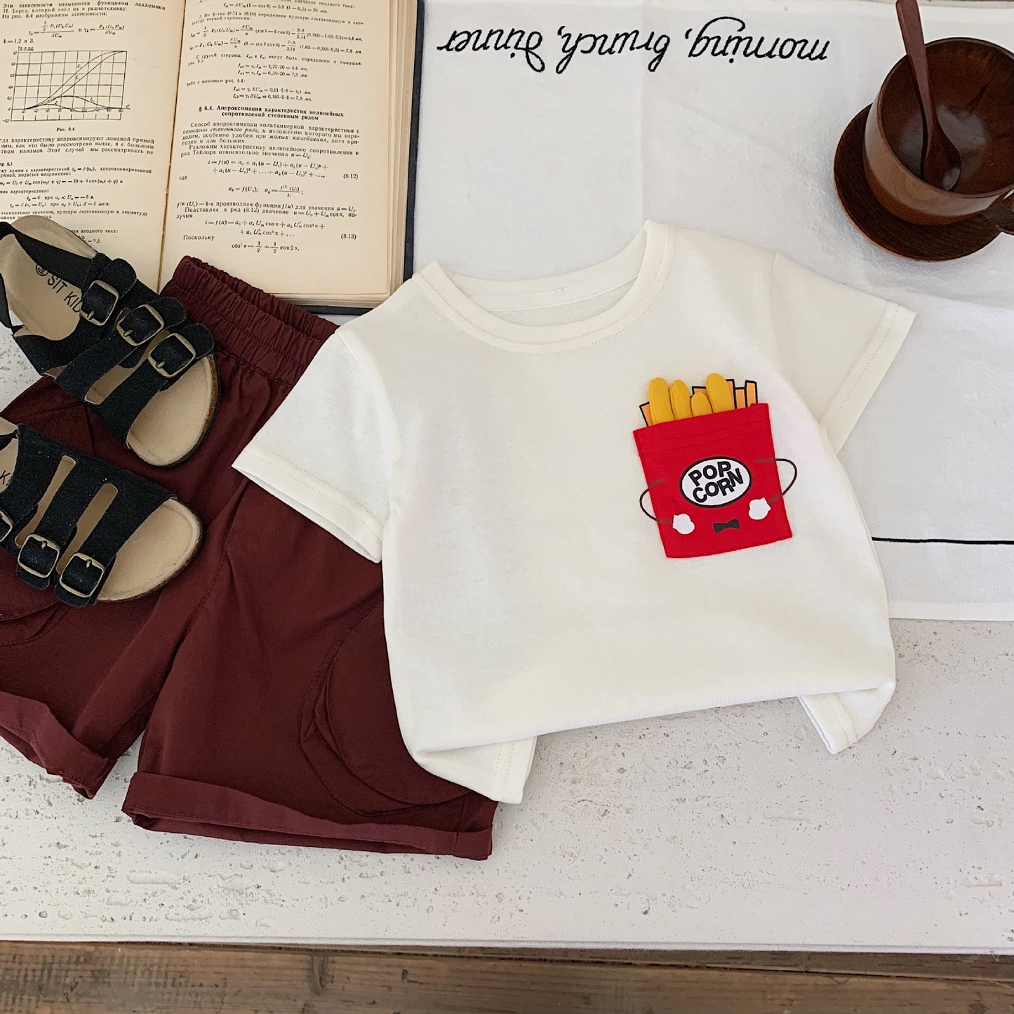 Children's Short-sleeved Summer Boys Cartoon Pullover Versatile Thin Children's T-shirt