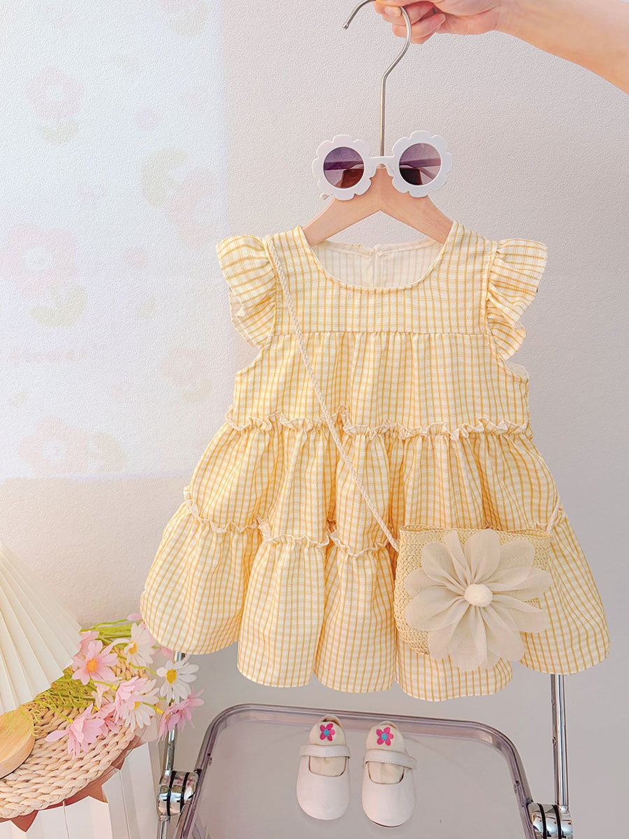 Children's Summer Floral Skirt Clothes Sweet Gauze Children's Dress