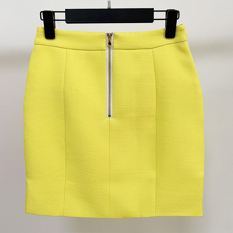 Fashion Lion Buckle Metal Decorative Hemp Skirts