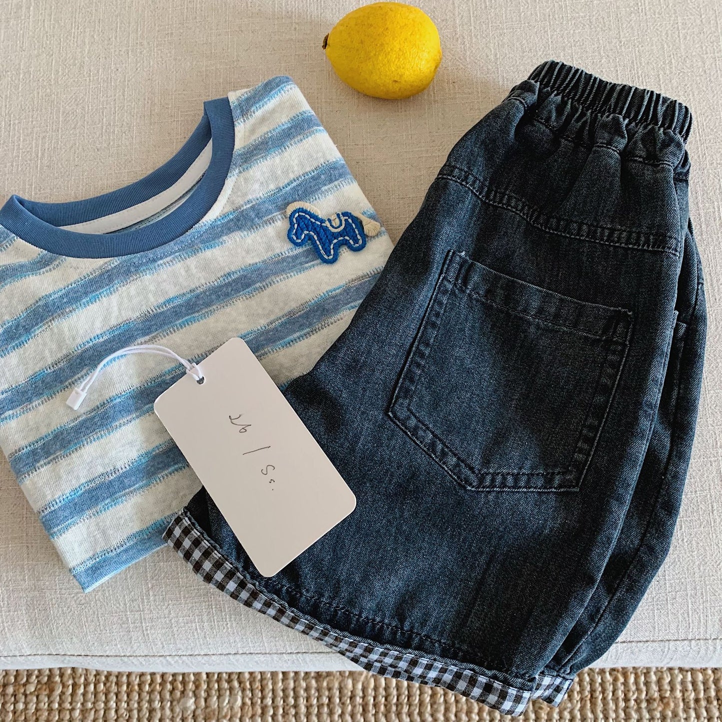 Children's Boy's Denim Shorts Summer Loose Casual Children's Pants