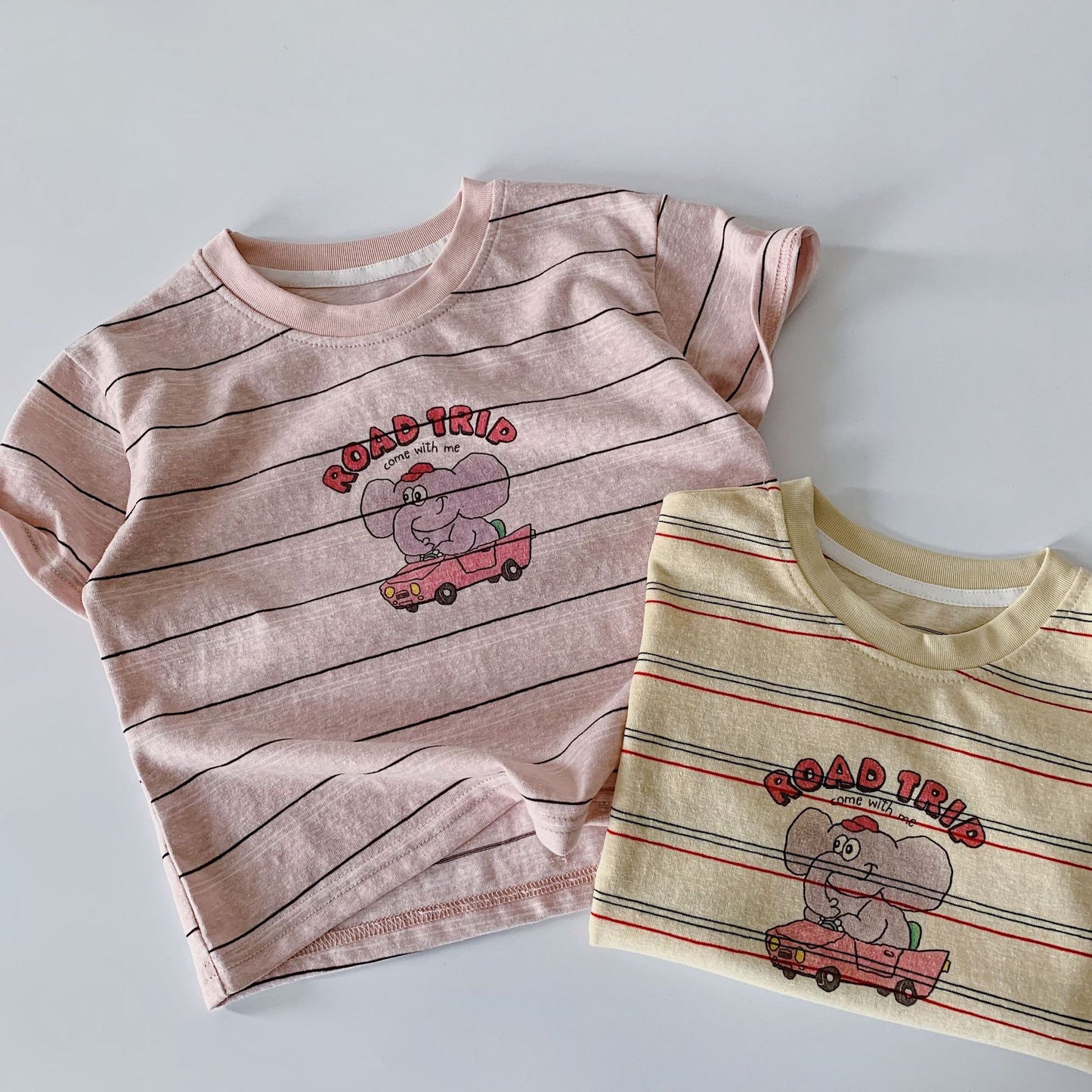 Children's Short-sleeved Summer Cartoon Printed Round Neck Pullover Children's T-shirt