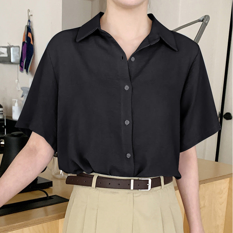 Women's Shirt Summer Short-sleeved Casual Fashion French Style Temperament Blouse