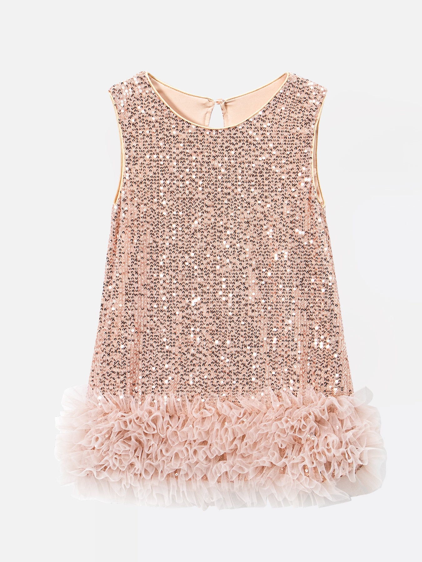 Children's Sequins Vest Skirt Spring Western Style Sleeveless Children's Dress