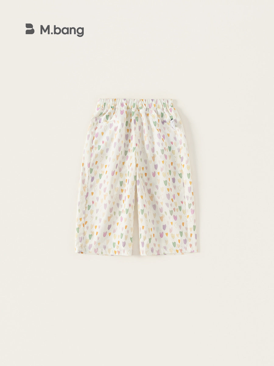 Children's Printed Summer Thin Sweet Loose Trousers Children's Pants