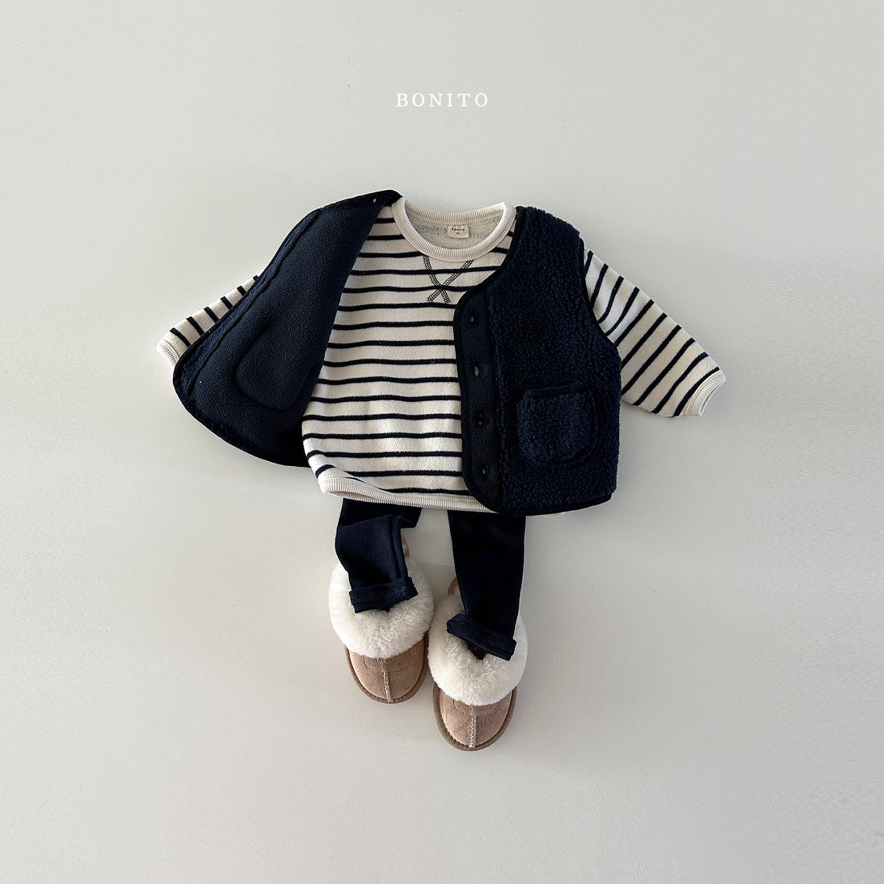 Children's Clothes Boys Vest Clothing Korean Style Striped Children's Suit