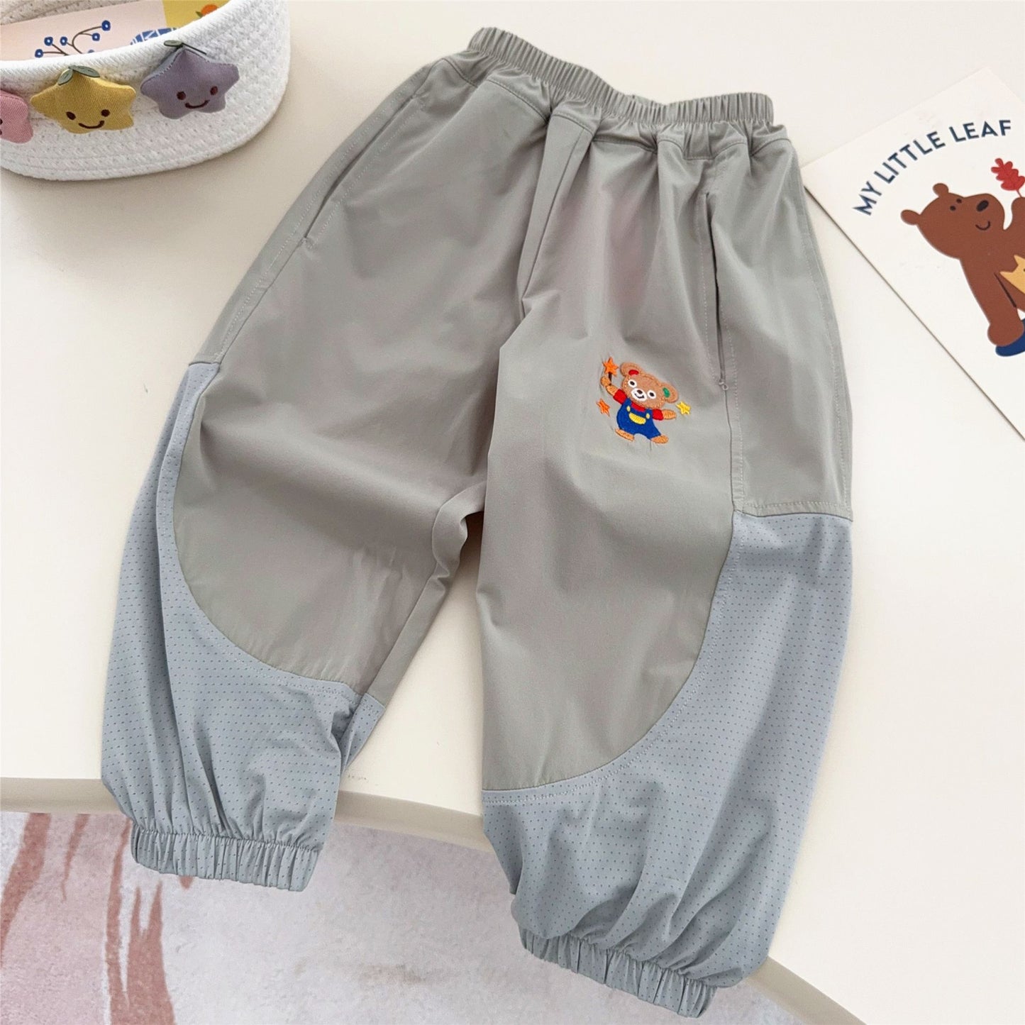 Women's & Men's Stretch Air Conditioning Mesh Cool Summer Thin Mosquito Children's Pants