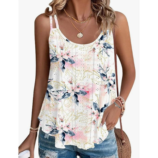 Women's Solid Color Round Neck Base Camisole Small Vest/suspenders/tube Top