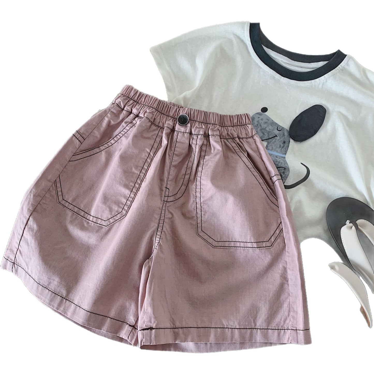 Children's Shorts Summer Boys Bright Line Loose Children's Pants
