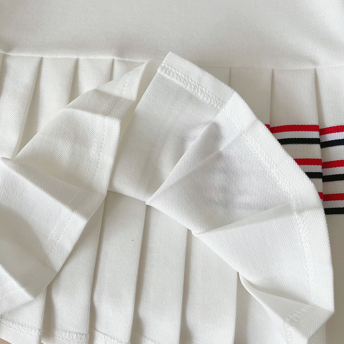 Summer Korean Style Rib Ribbon Lapel Cute Children's Dress