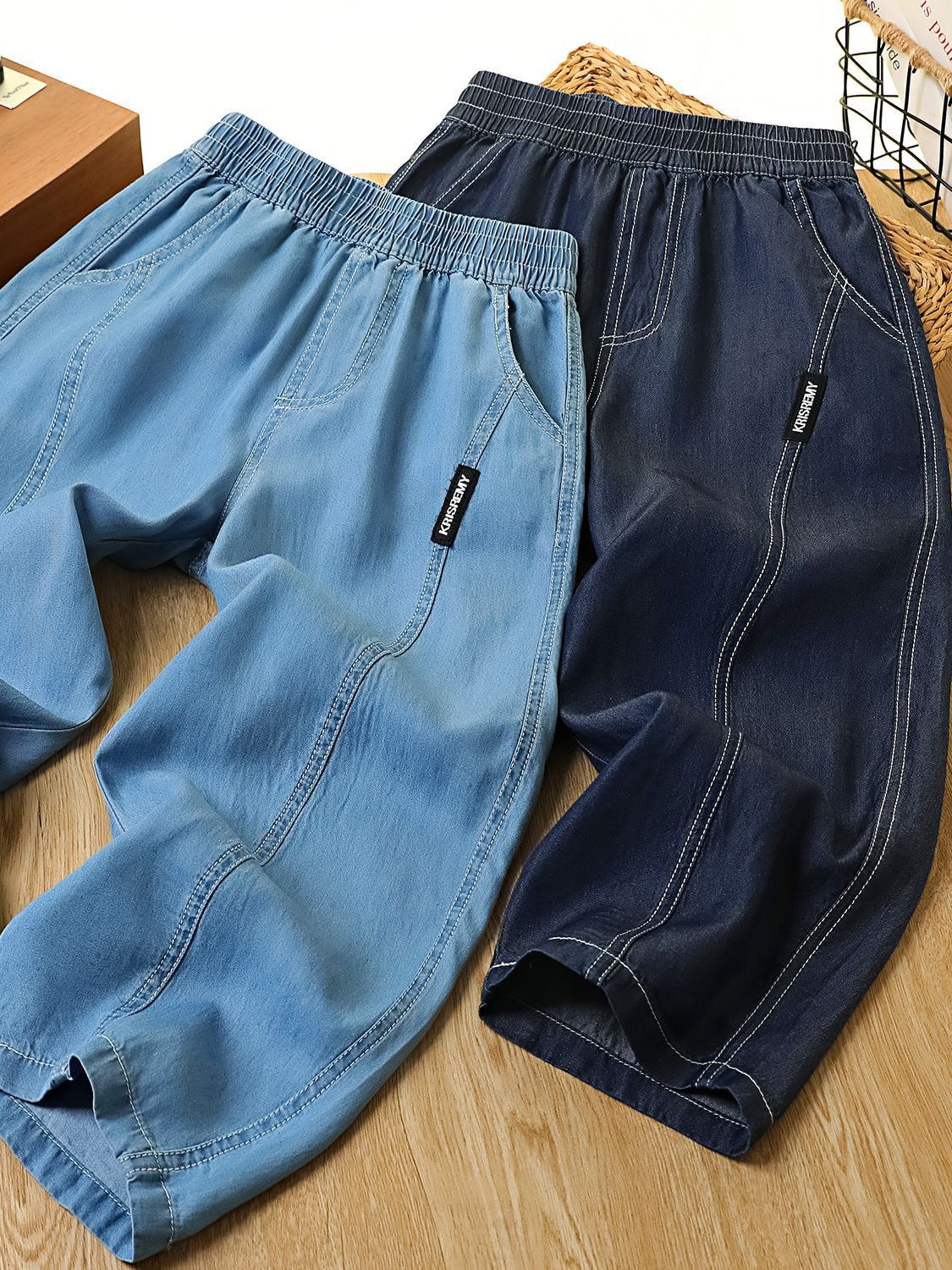 Children's Denim Trousers Medium Large Outdoor Lightweight Breathable Casual Children's Pants