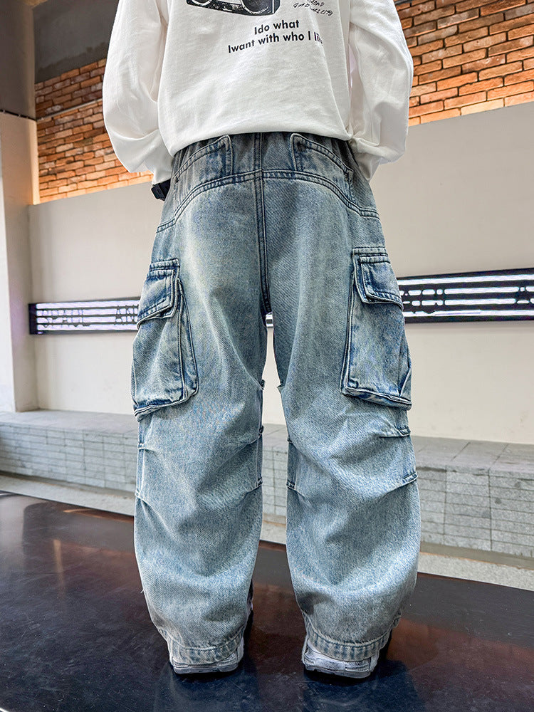 Children's Large Spring Clothes Casual Boy Trousers Children's Pants