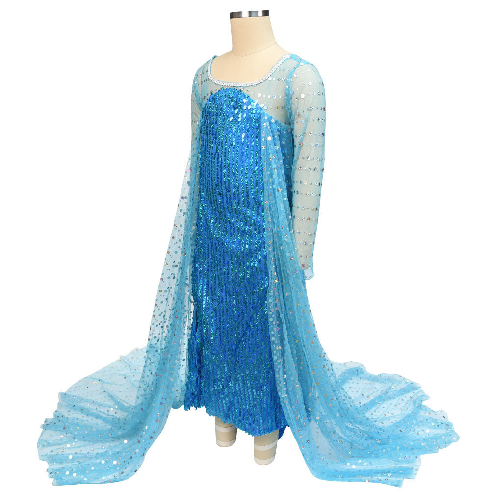 Children's Princess Elsa Skirt Halloween Frozen Autumn Children's Dress