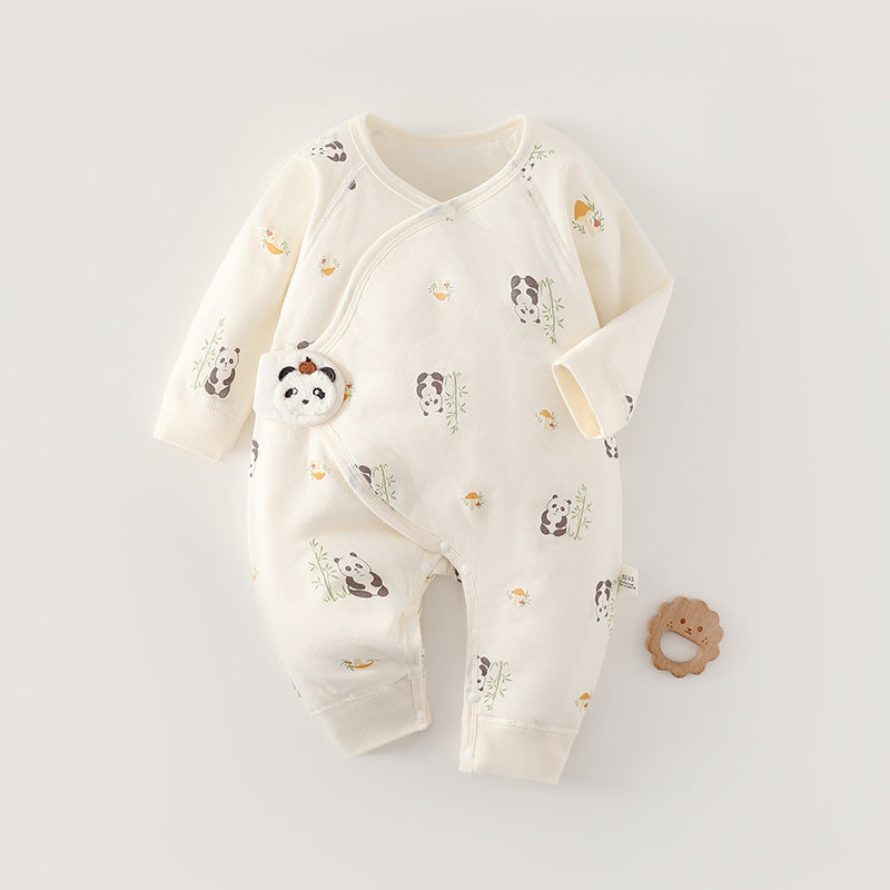 Rompers Quilted Seamless Romper Born Clothes Jumpsuit, Climbing Suit
