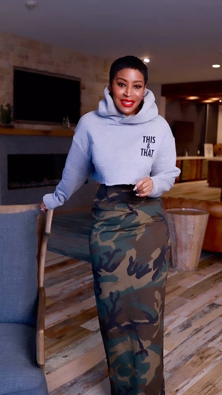 Innovative Women's Fashion Camouflage Back Slit Skirts
