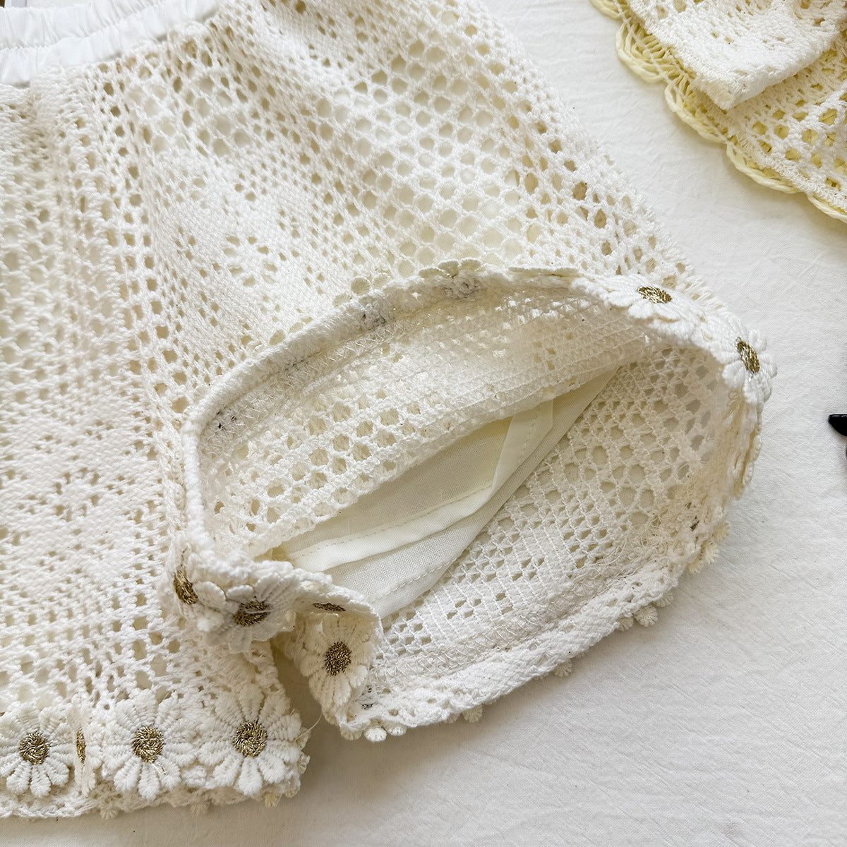 Style Summer Lace Top Shorts Two-piece Set Cute Children's Suit