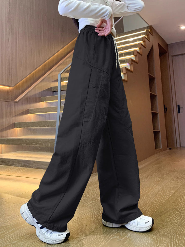 Children's Casual Trousers Summer Older Junior High School Straight Wide Leg Children's Pants