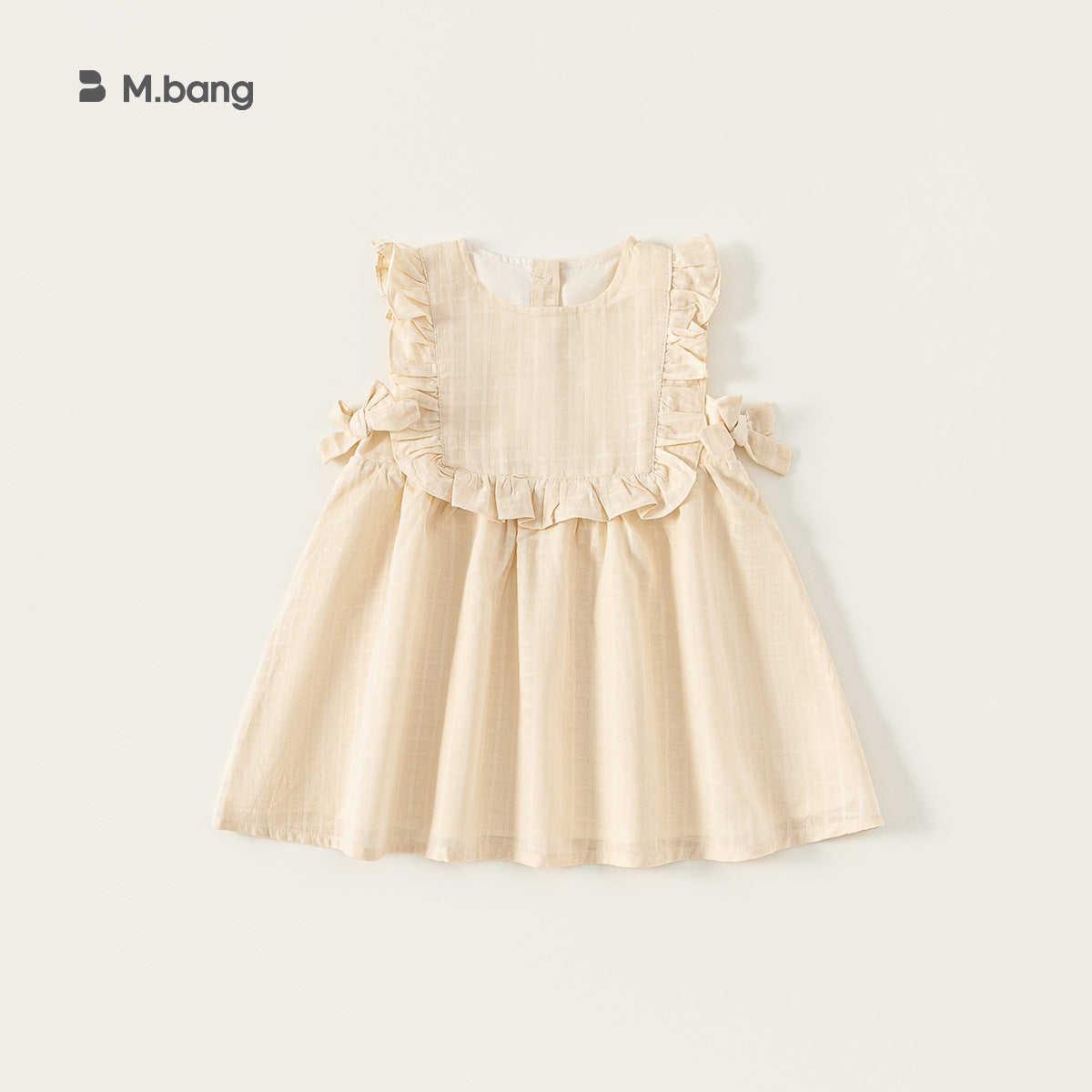 Children's Style Clothing Jacquard Sleeveless Cotton Linen Children's Dress