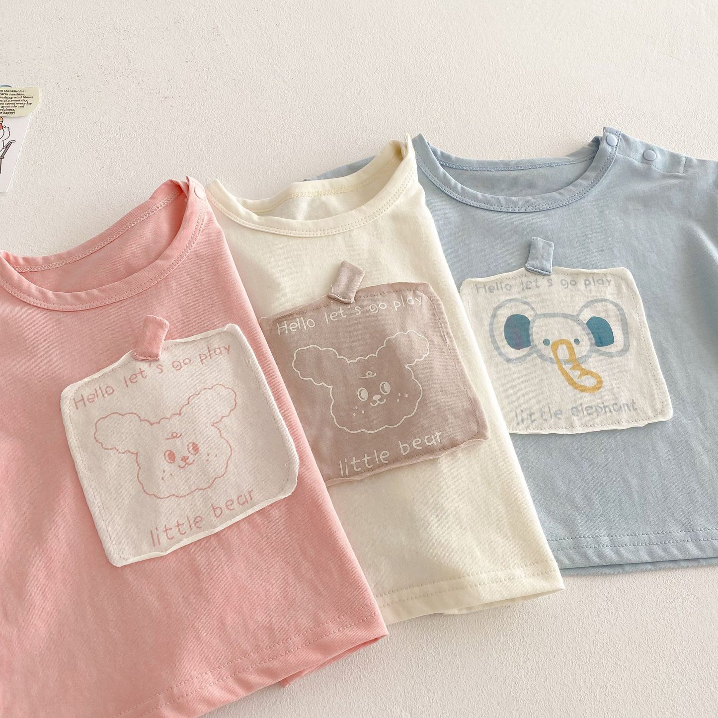 Children's Western Style Patch Bottoming Shirt Thin Children's T-shirt