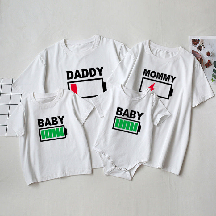 Different Power Supply Clothes Summer For The Whole Parent-child Outfit
