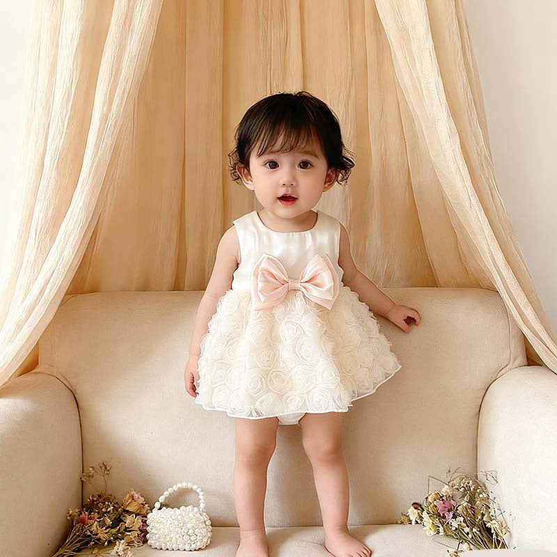 Skirt Vest Rose Summer Sweet Birthday Children's Dress