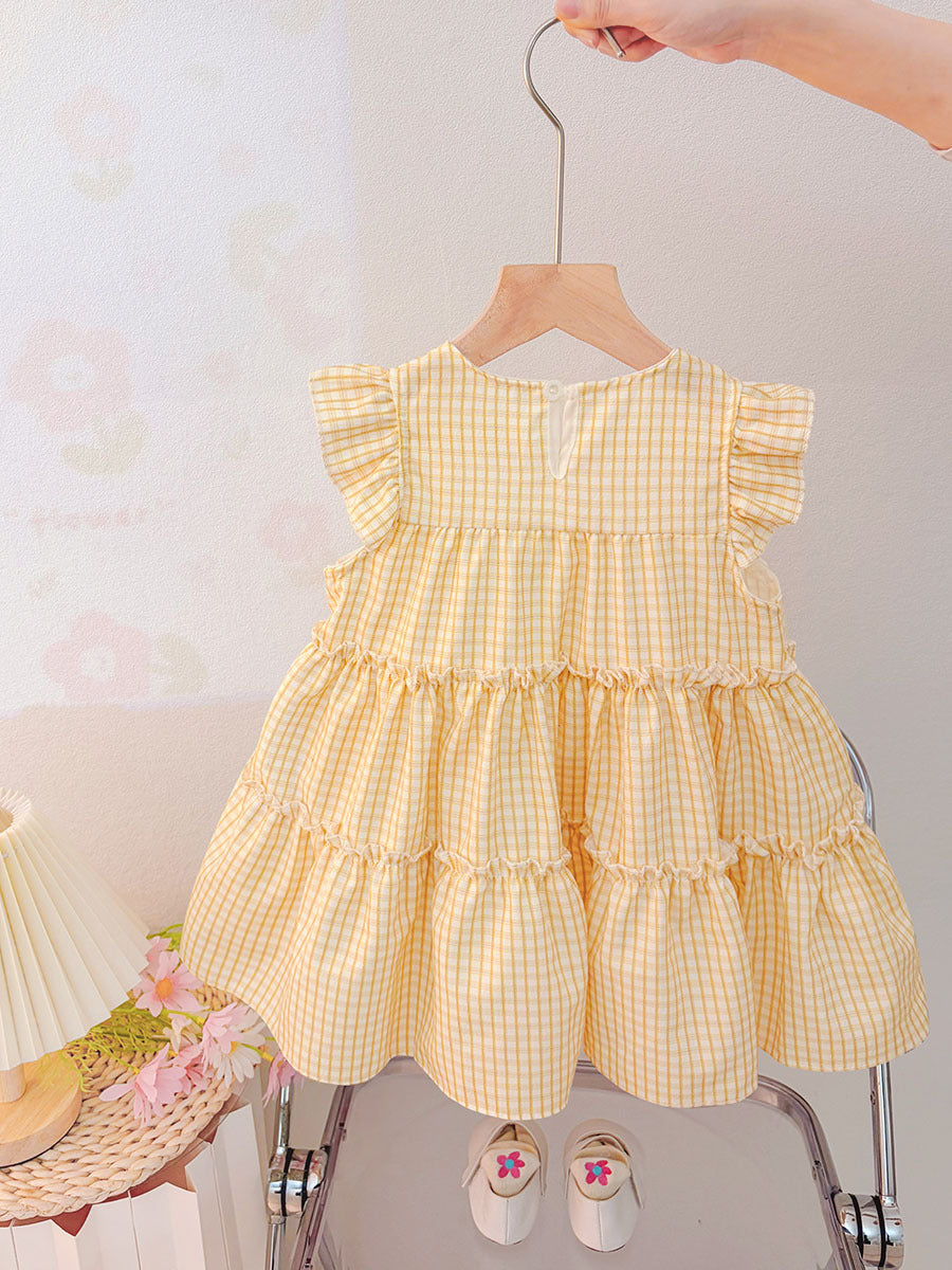 Children's Summer Floral Skirt Clothes Sweet Gauze Children's Dress