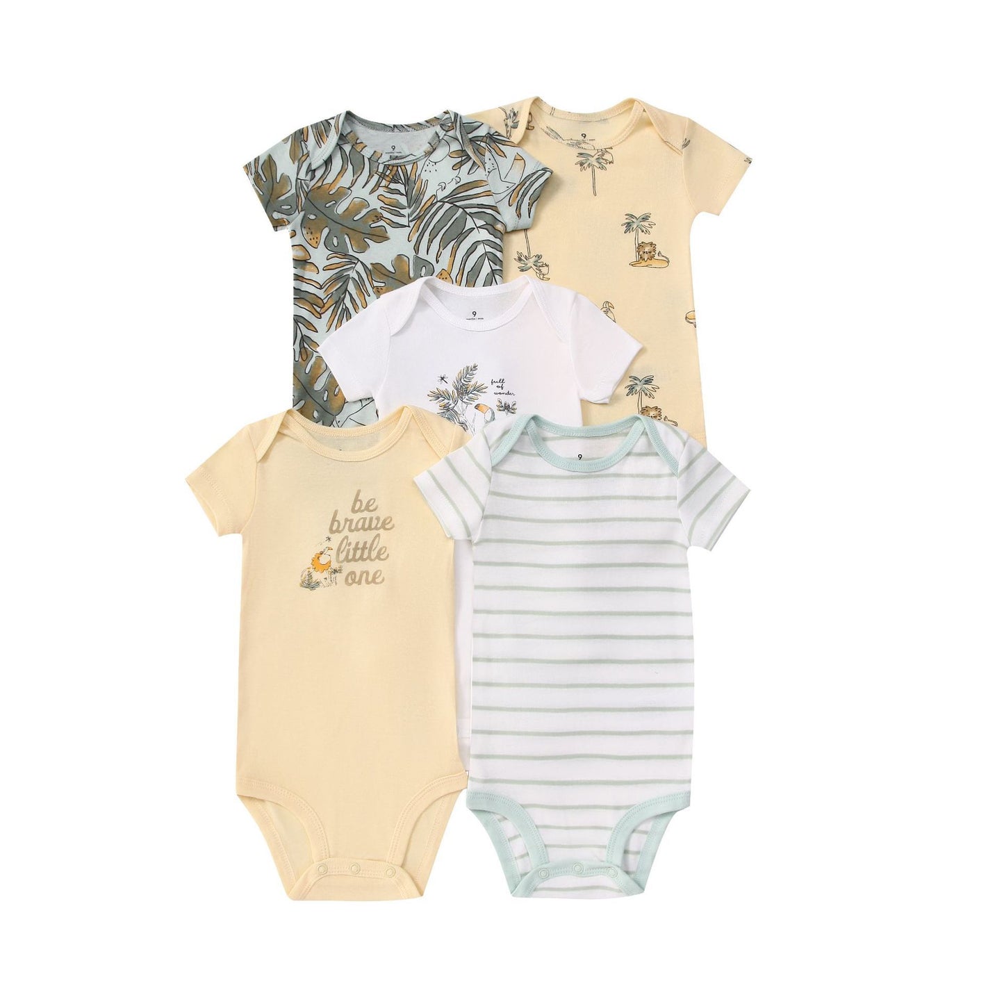 Children's Sleeves For Infants Triangle Rompers Romper Five Pieces Jumpsuit, Climbing Suit