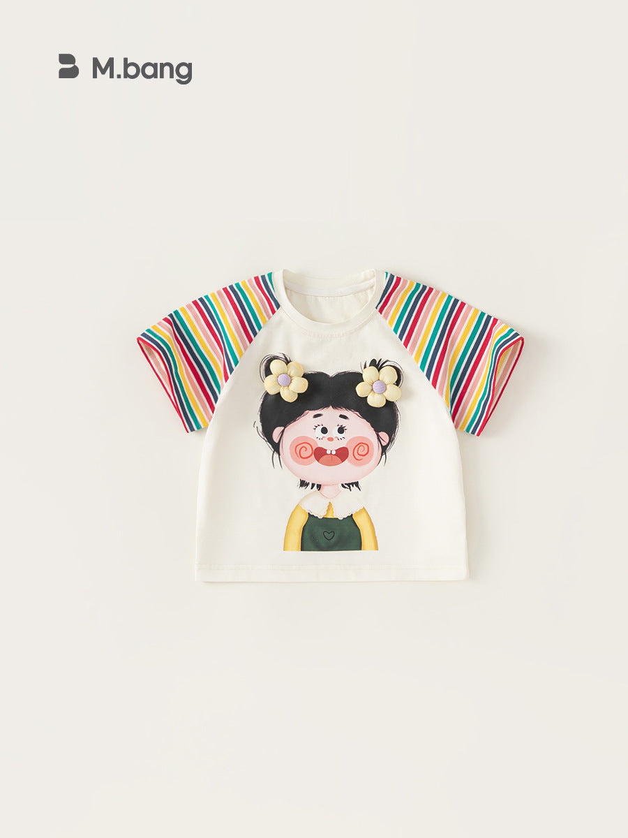 Children's Clothing Summer Dress Clothes Cartoon Printed Children's T-shirt