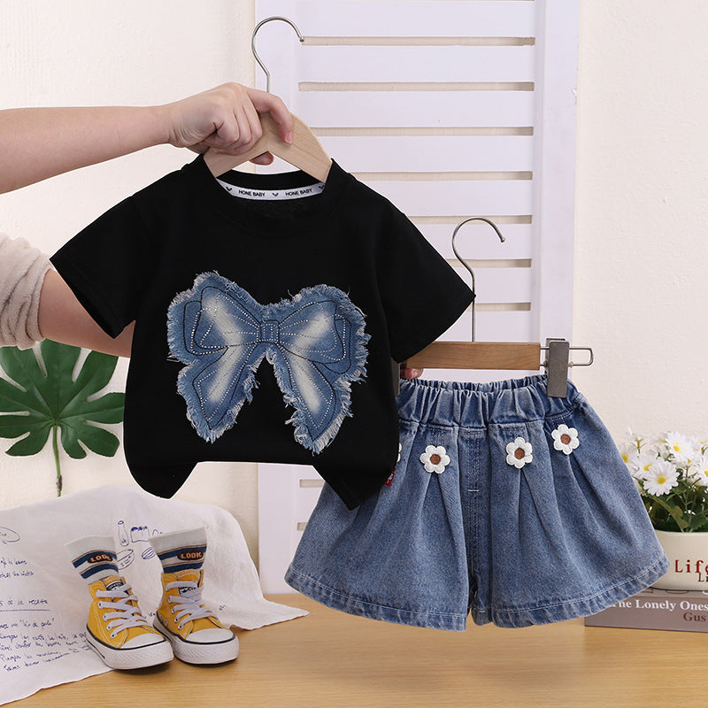 Summer Dress Trendy Short Sleeve Shorts Children's Suit
