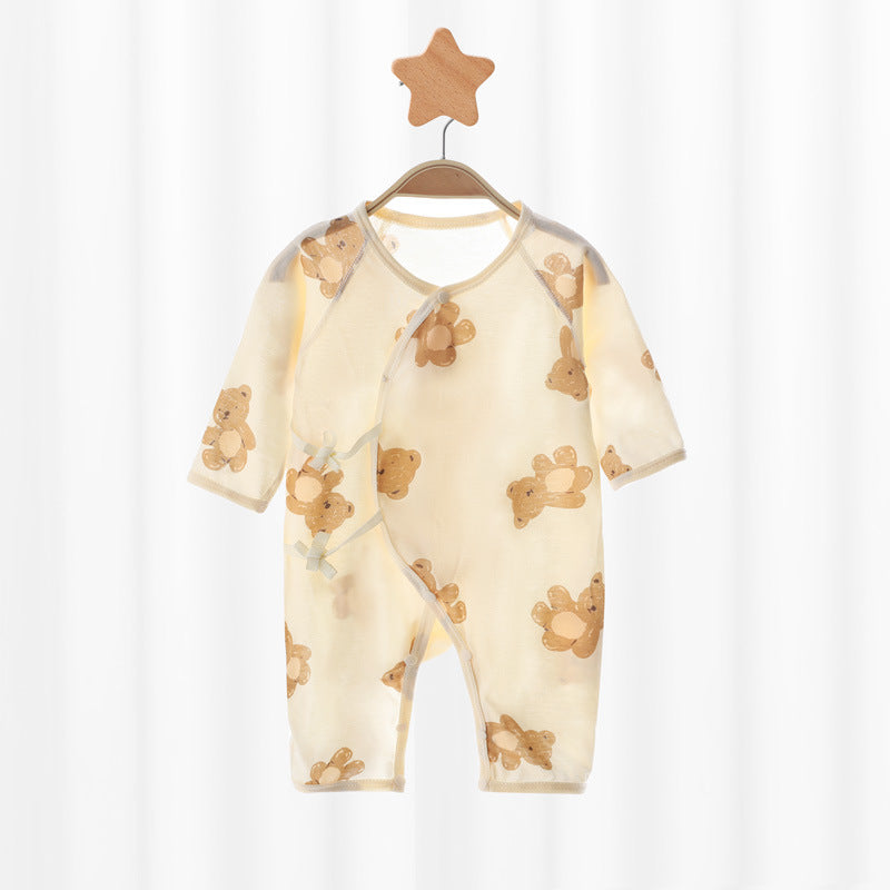 Infant Gown Rompers Long Sleeve Cotton Jumpsuit Romper Jumpsuit, Climbing Suit
