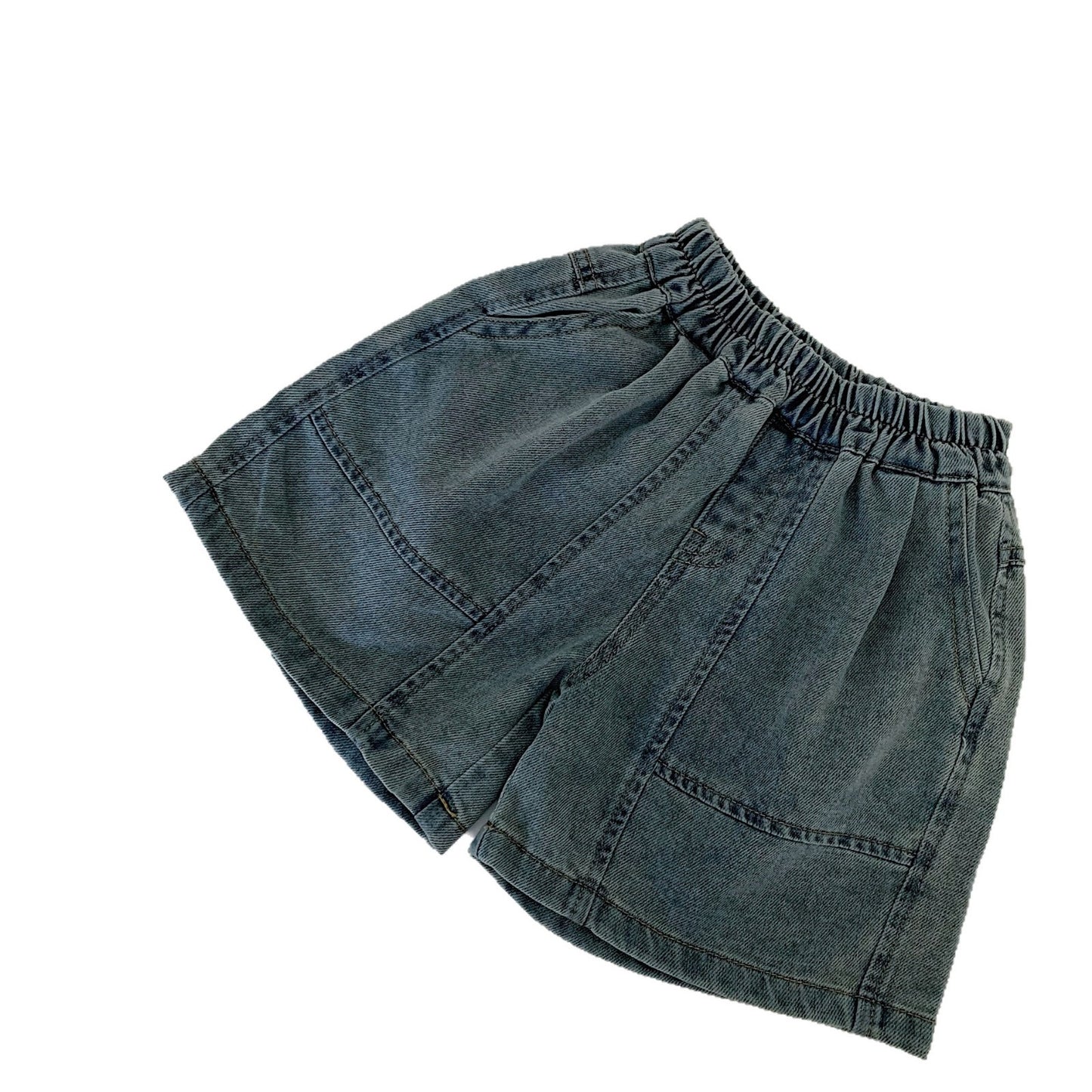 Children's Denim Shorts Summer Boys Solid Color Children's Pants